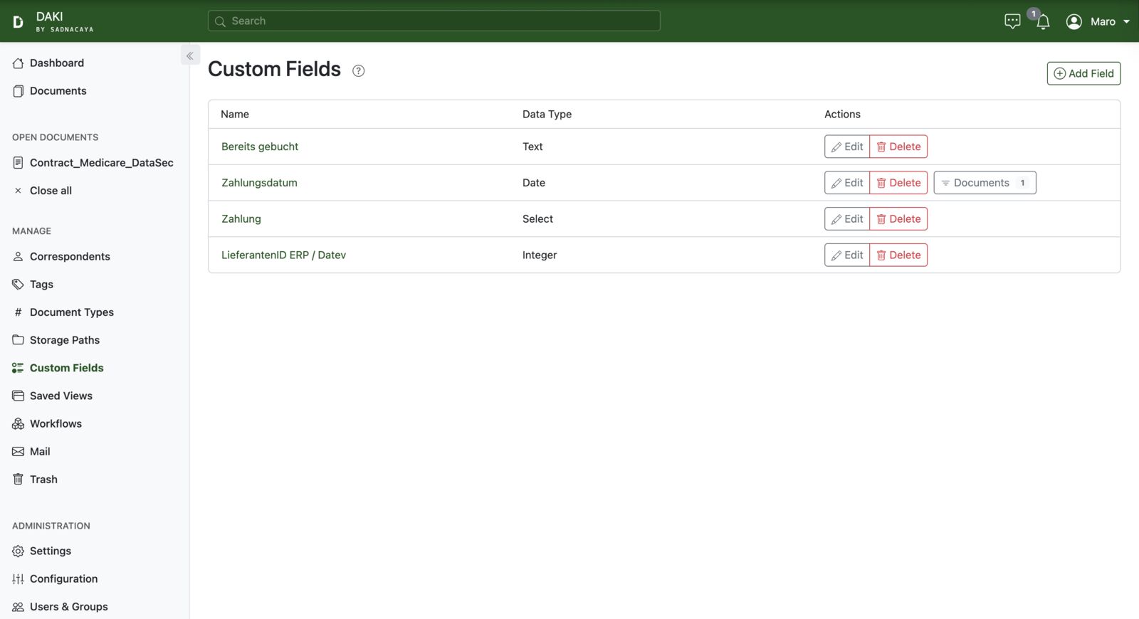 Datenmigration Schritt 3