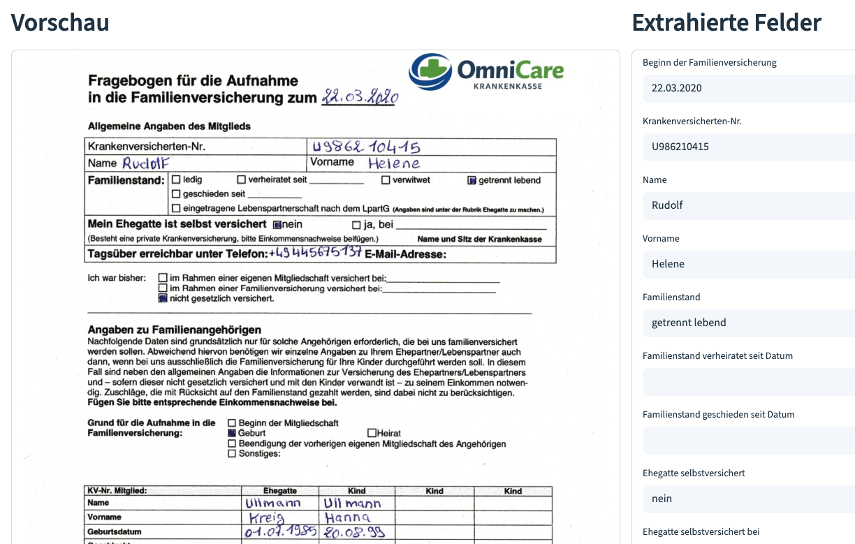 Datenextraktion Schritt 2